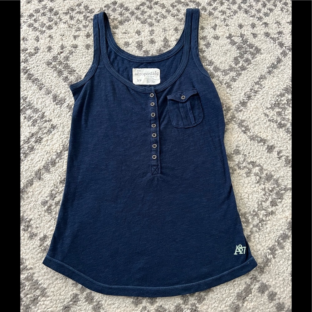 Aeropostale Button Tank Top